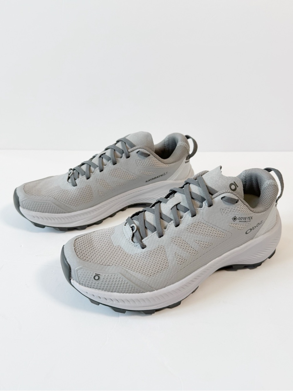 Oboz Woman Gray Katabatic LT Low Gore-Tex Trail Hiking Shoes US8 Outdoor Granola